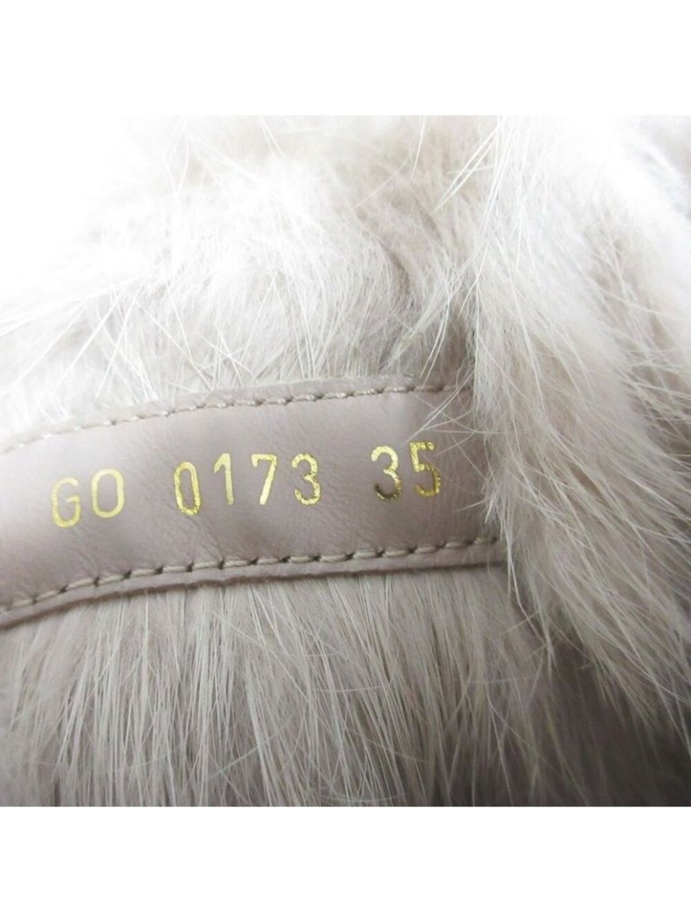 Louis Vuitton Monogram Embossed Suede High Cut Shearling Sneakers 35 Pink Beige - Picture 8 of 10